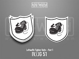 Kitsworld SAV Sticker - Luftwaffe Fighter Units - IV./JG 51 